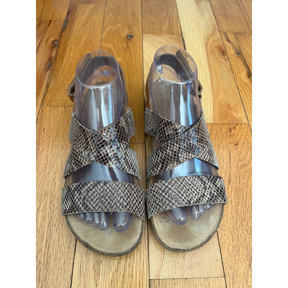 Clarks‎ Perri Dunes Leather Sandals Animal Print Size 7 - Picture 2 of 8